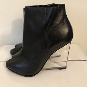 Schutz black leather boots size 9